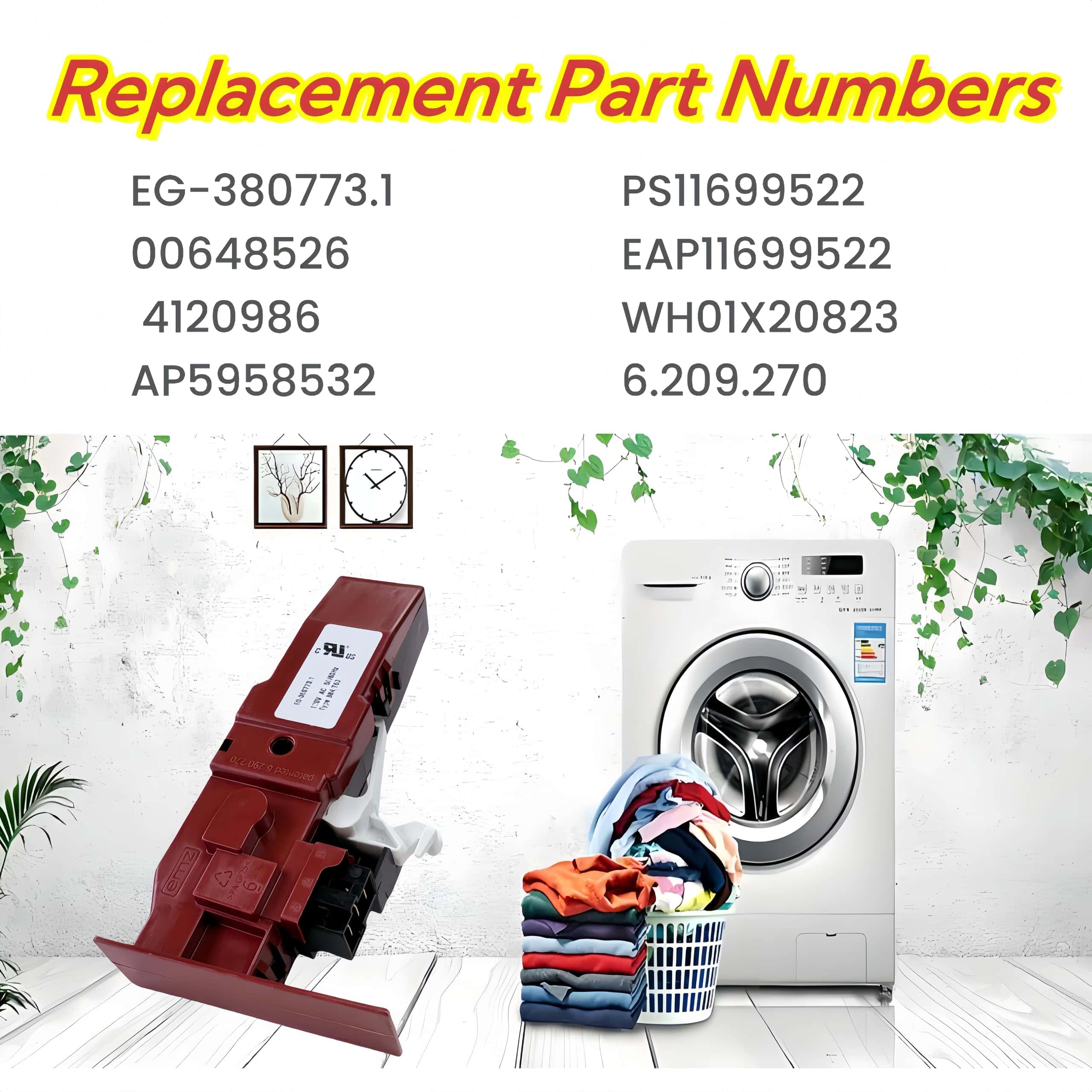 Ensamblaje de interruptor de bloqueo de puerta -Rojo - Imagen 5