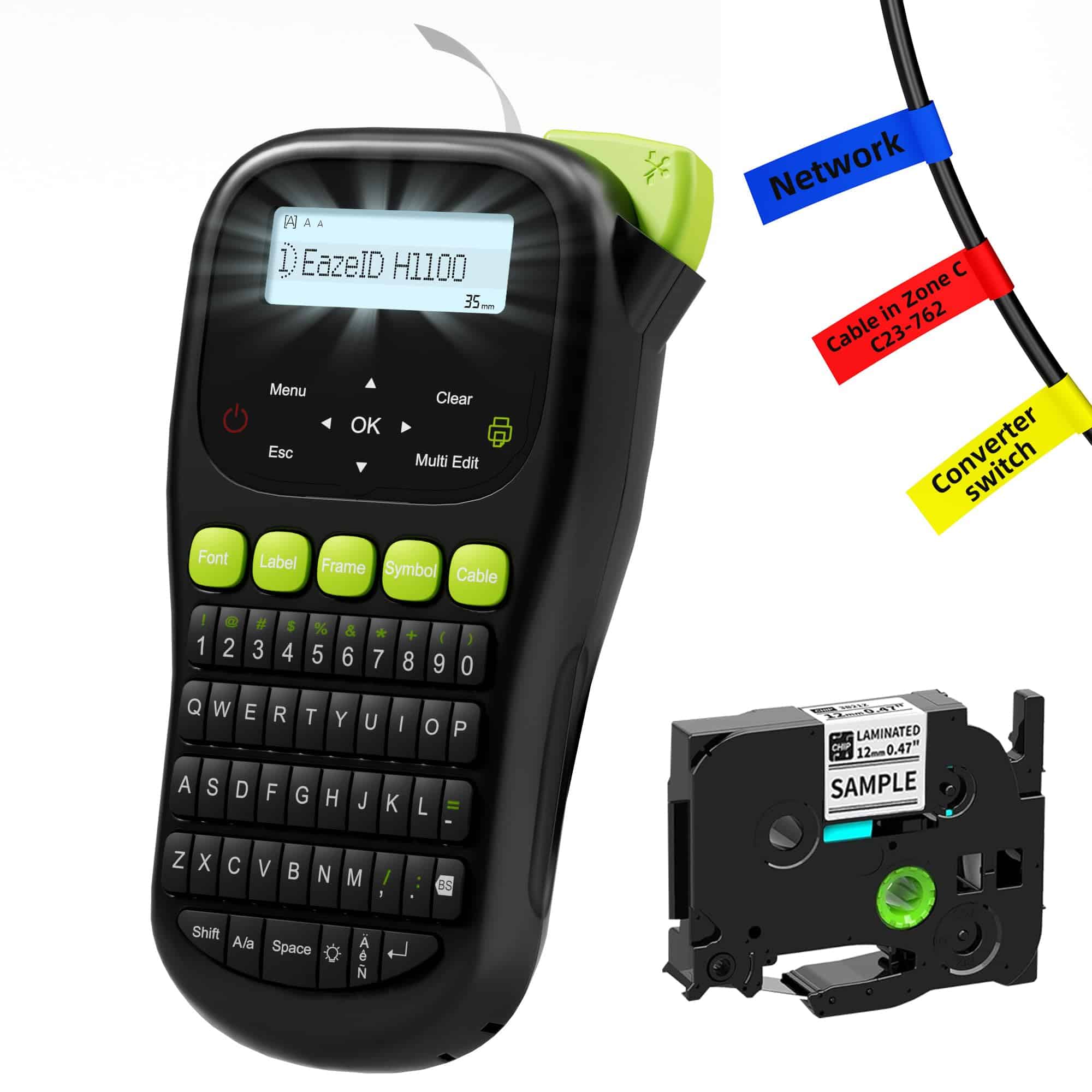 Máquina Etiquetadora Industrial EazeID con Cinta, H1100