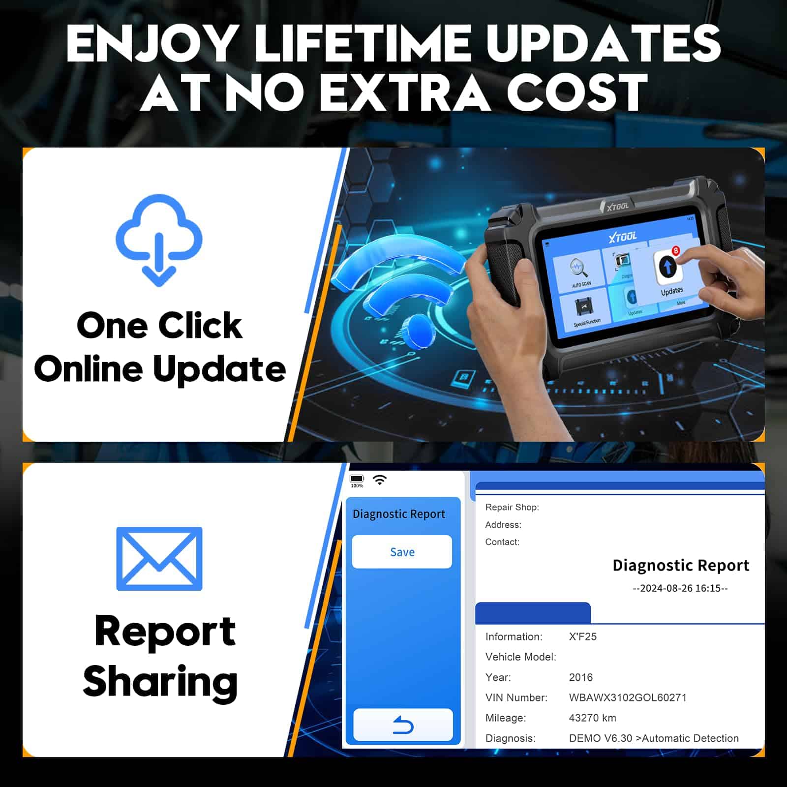 XTOOL D5S Escáner OBD2 - Lector de Códigos 2025 para Coches - Imagen 8