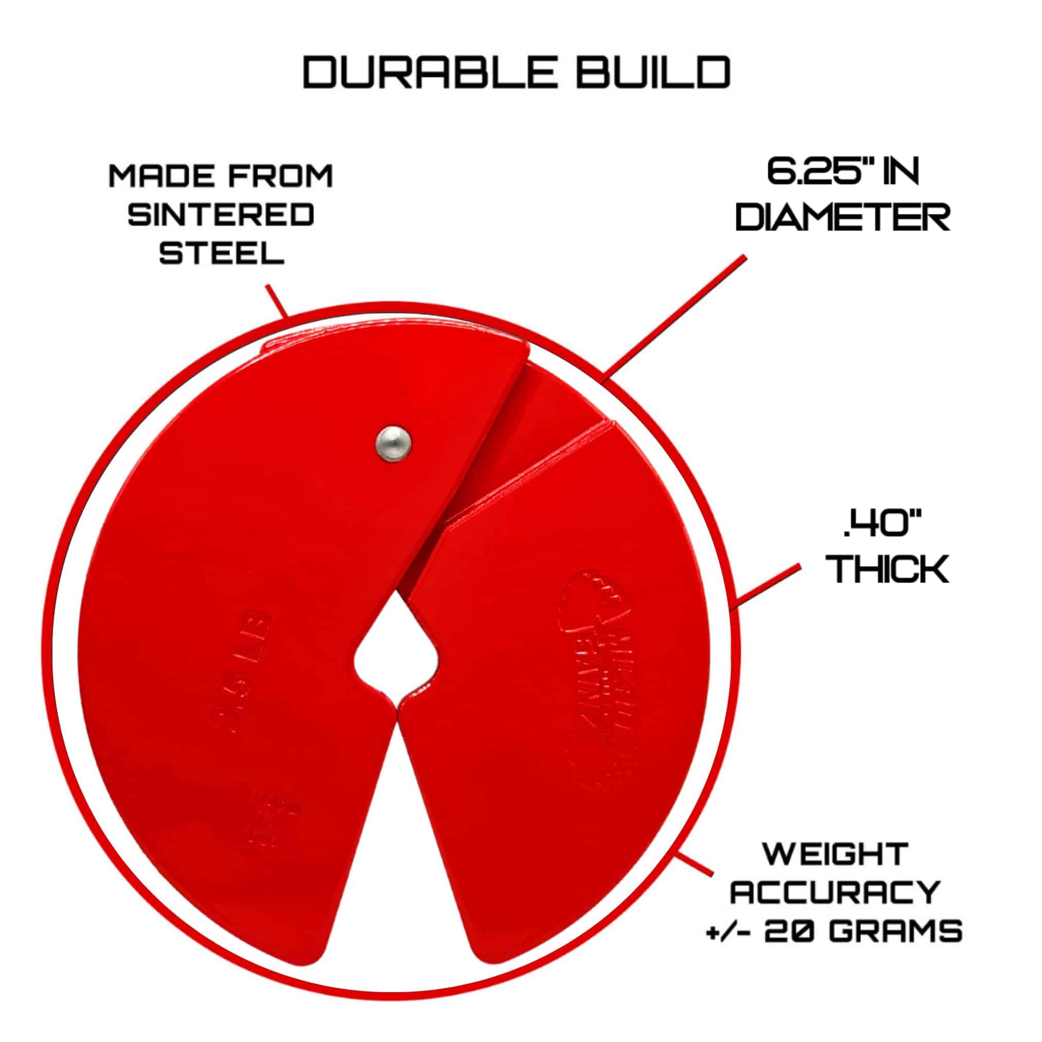 Placa de Peso Fraccionaria de 2.5 lb para Mancuerna Micro - Imagen 3