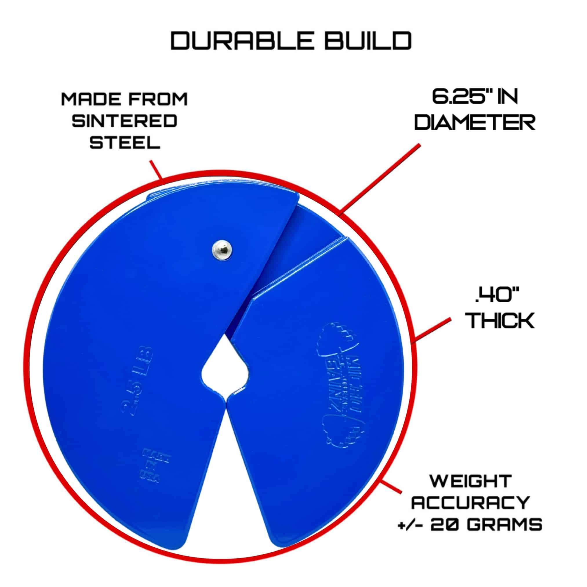 Placas de peso fraccionarias para mancuernas de Micro Gainz - Imagen 3