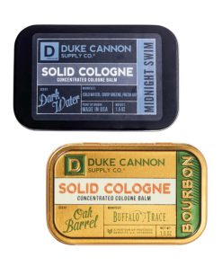Duke Cannon Solid Cologne Bourbon & Midnight Swim, Bálsamo