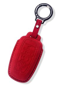 Funda de llave de cuero genuino compatible con Ford