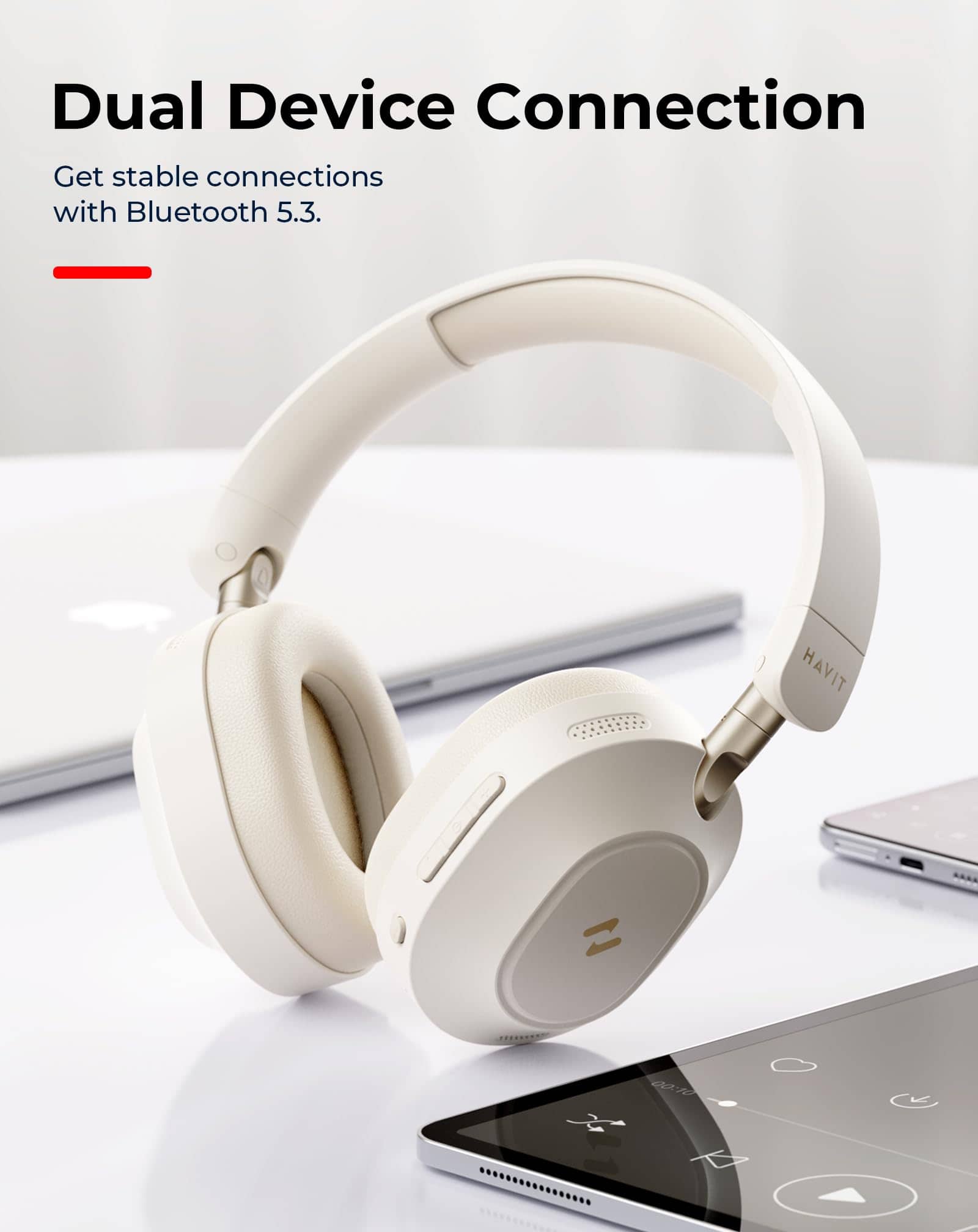 Audífonos con cancelación de ruido activa havit NC01, - Imagen 8