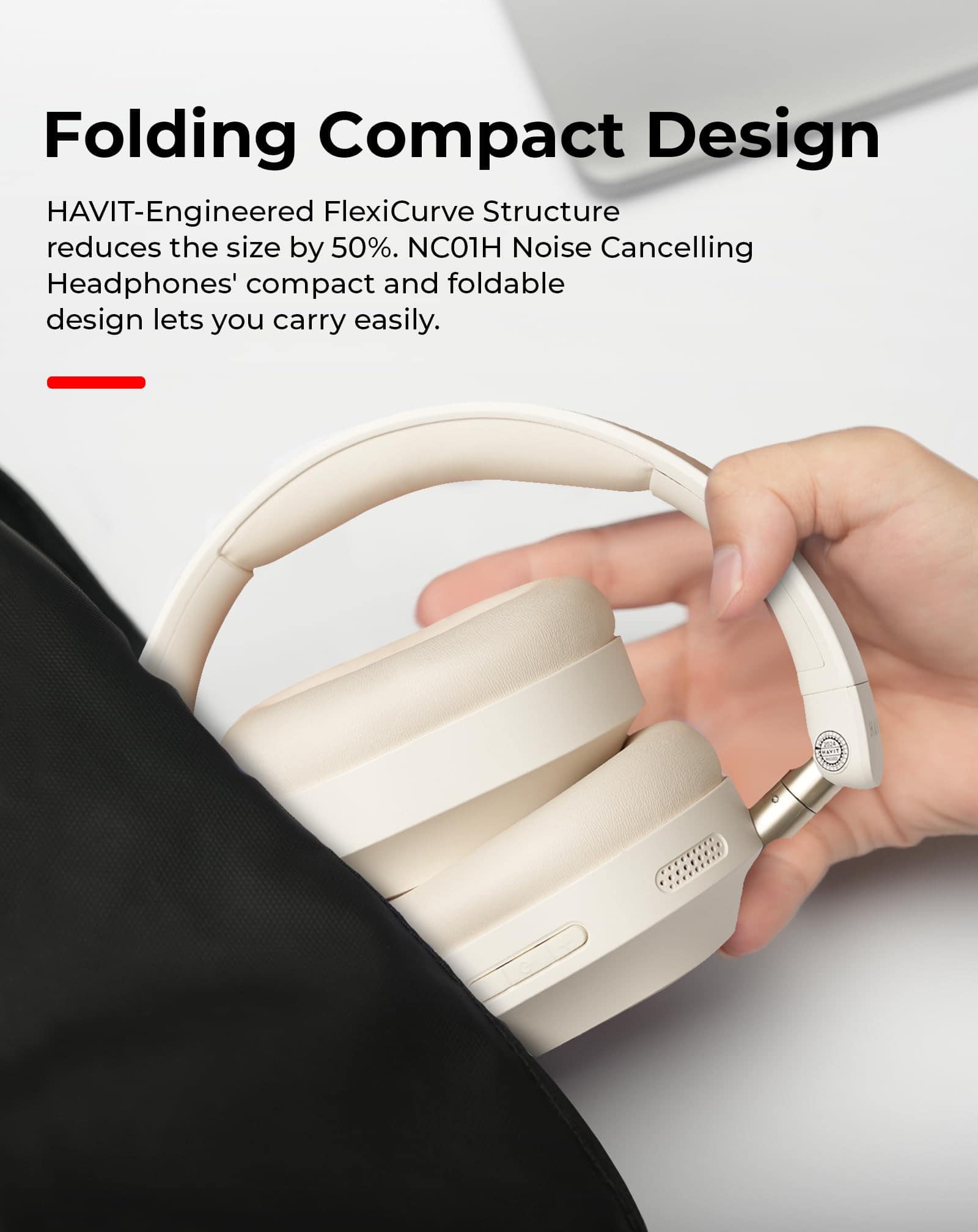Audífonos con cancelación de ruido activa havit NC01, - Imagen 6