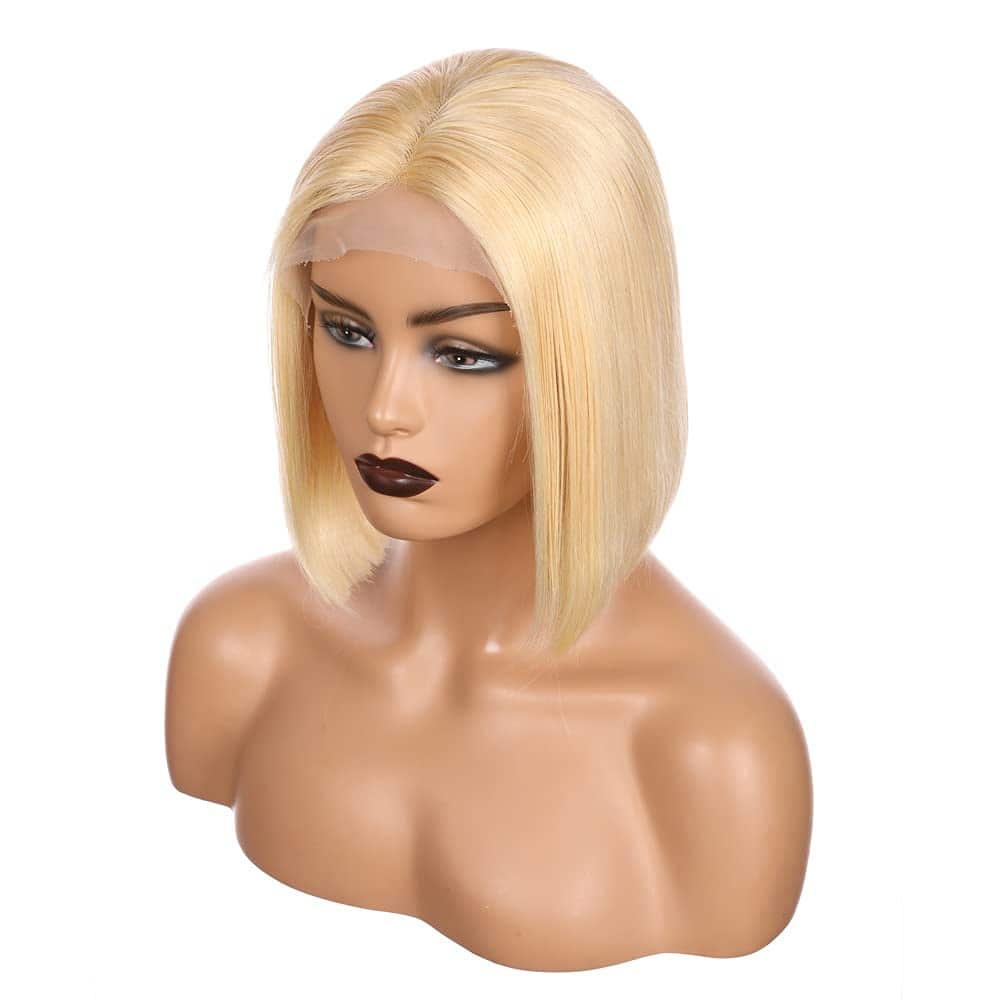 Pelucas de Bob Rubias de Cabello Humano SUNFA, Peluca de - Imagen 7