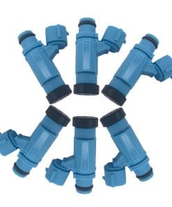 Conjunto de 6 inyectores de combustible de 4 orificios