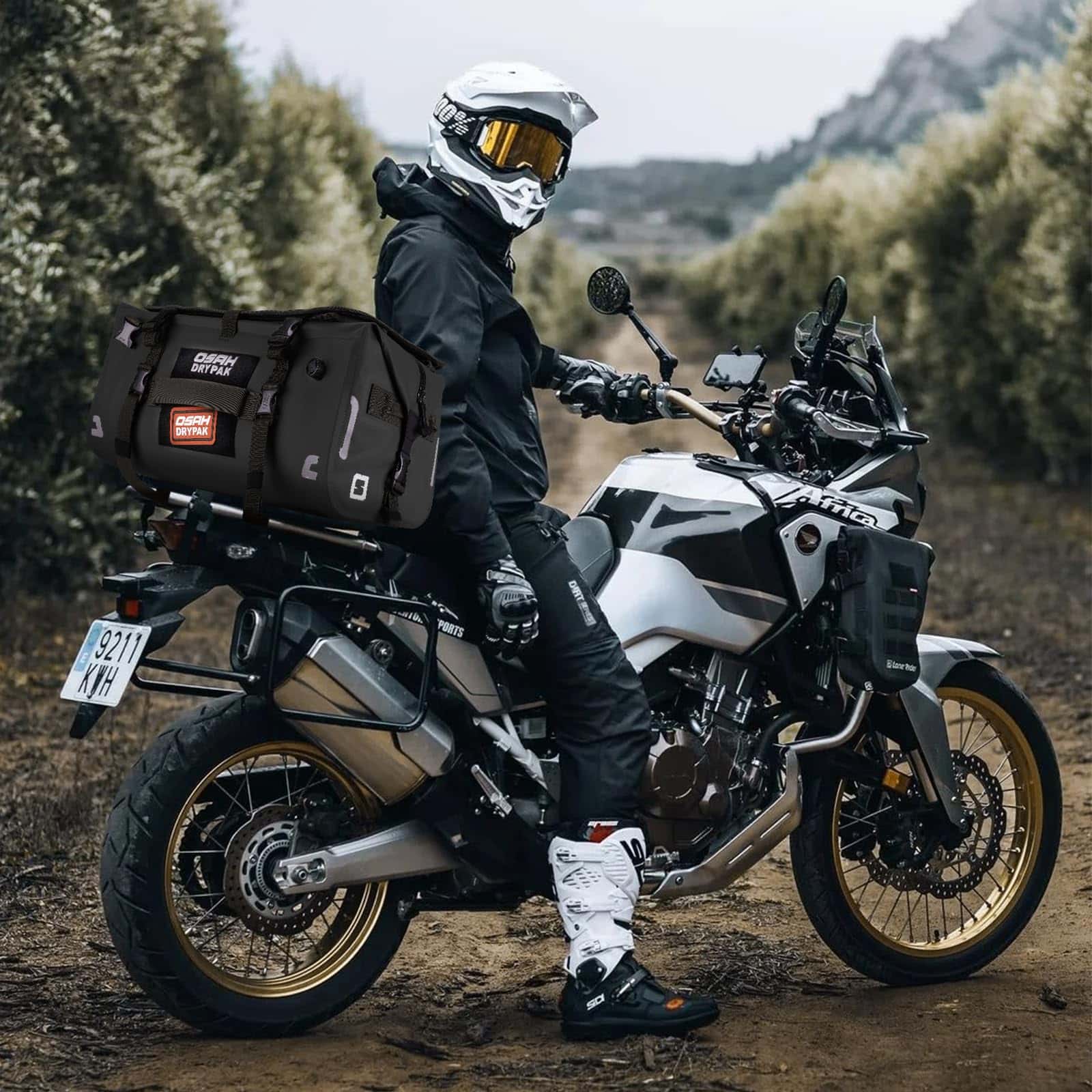 OSAH DRYPAK Bolsa de Cola Impermeable para Motocicleta, 40L - Imagen 9