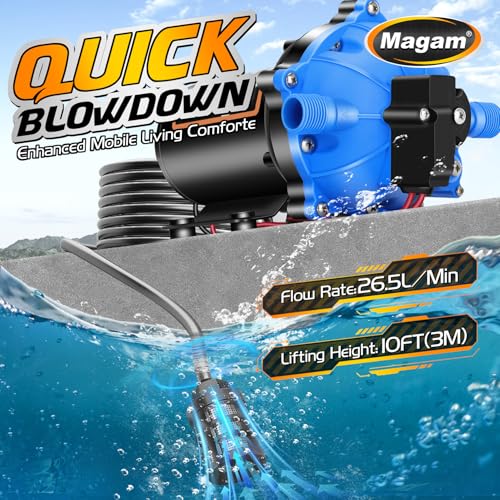 Bomba de Agua de 12 Voltios Mejorada, 7GPM 70PSI, Bomba de - Imagen 4