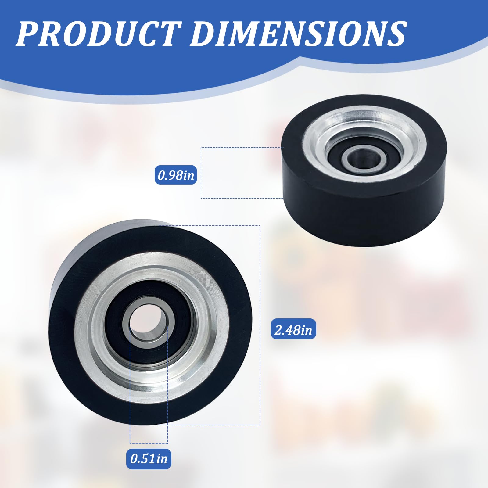 Rodillo de soporte para secadora 70298701P 4 piezas para - Imagen 3