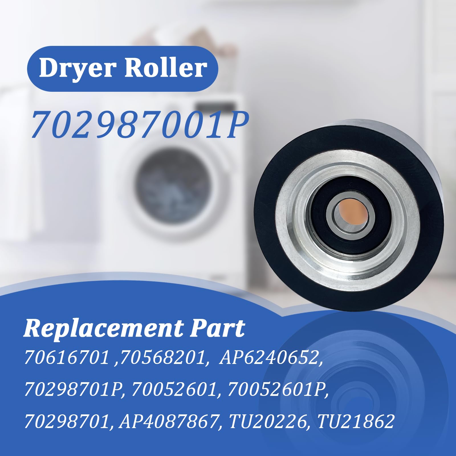 Rodillo de soporte para secadora 70298701P 4 piezas para - Imagen 6