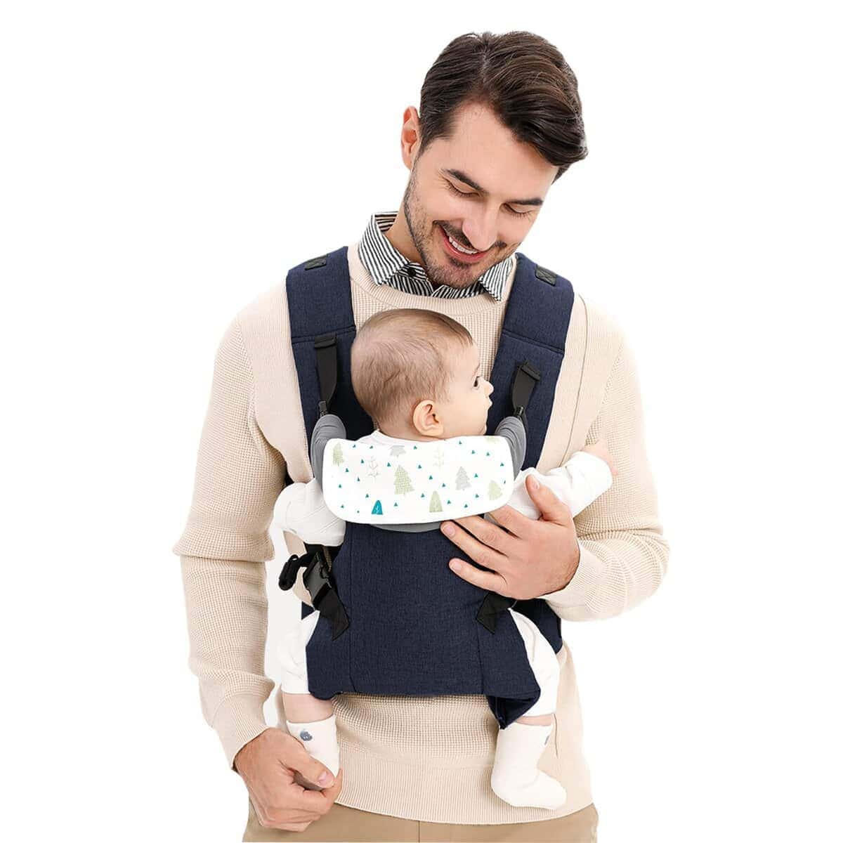 Portabebés HuiFen, Ergonómico Ajustable sin Manos para