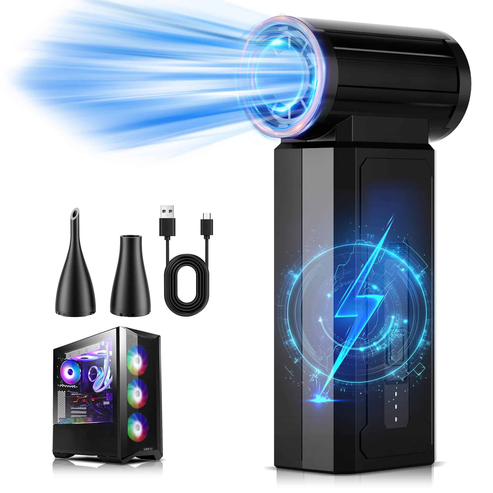 Oley Soplador de Aire Comprimido, 4 Velocidades Soplador de