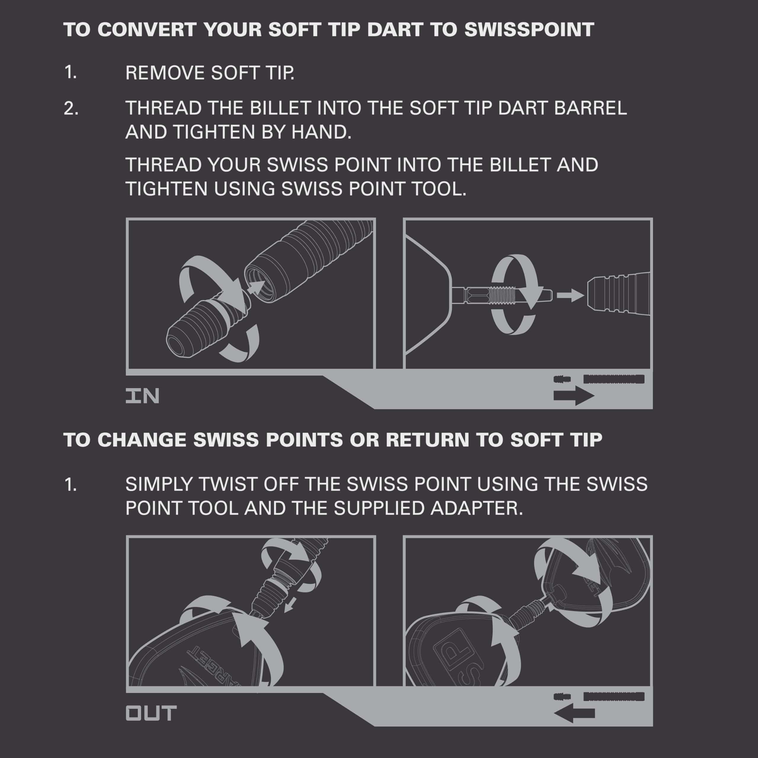 Set de Conversión de Dardos de Punta Suave a Punta Suiza - Imagen 5