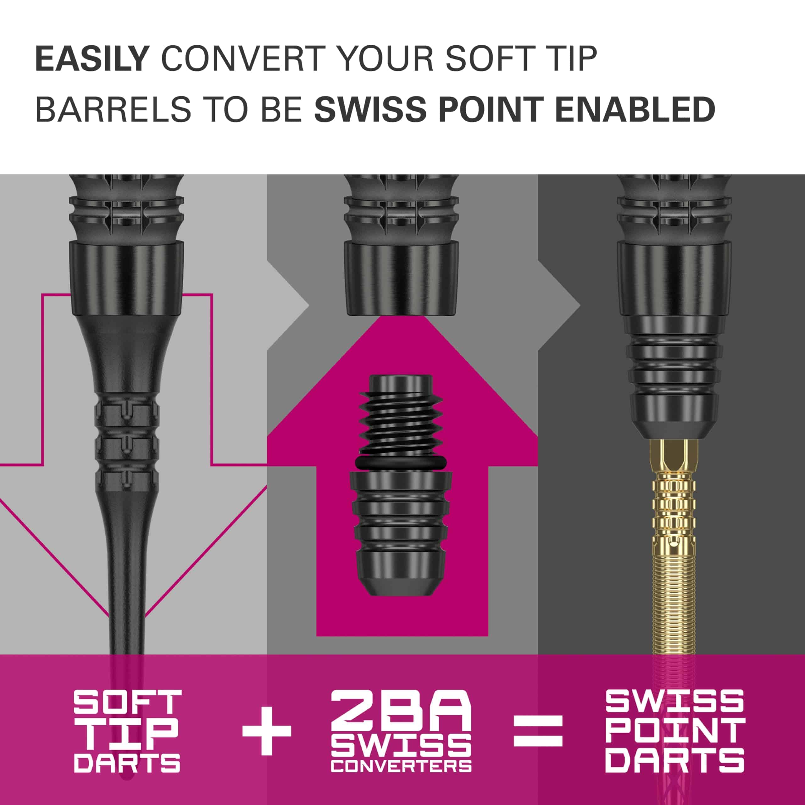 Set de Conversión de Dardos de Punta Suave a Punta Suiza - Imagen 3
