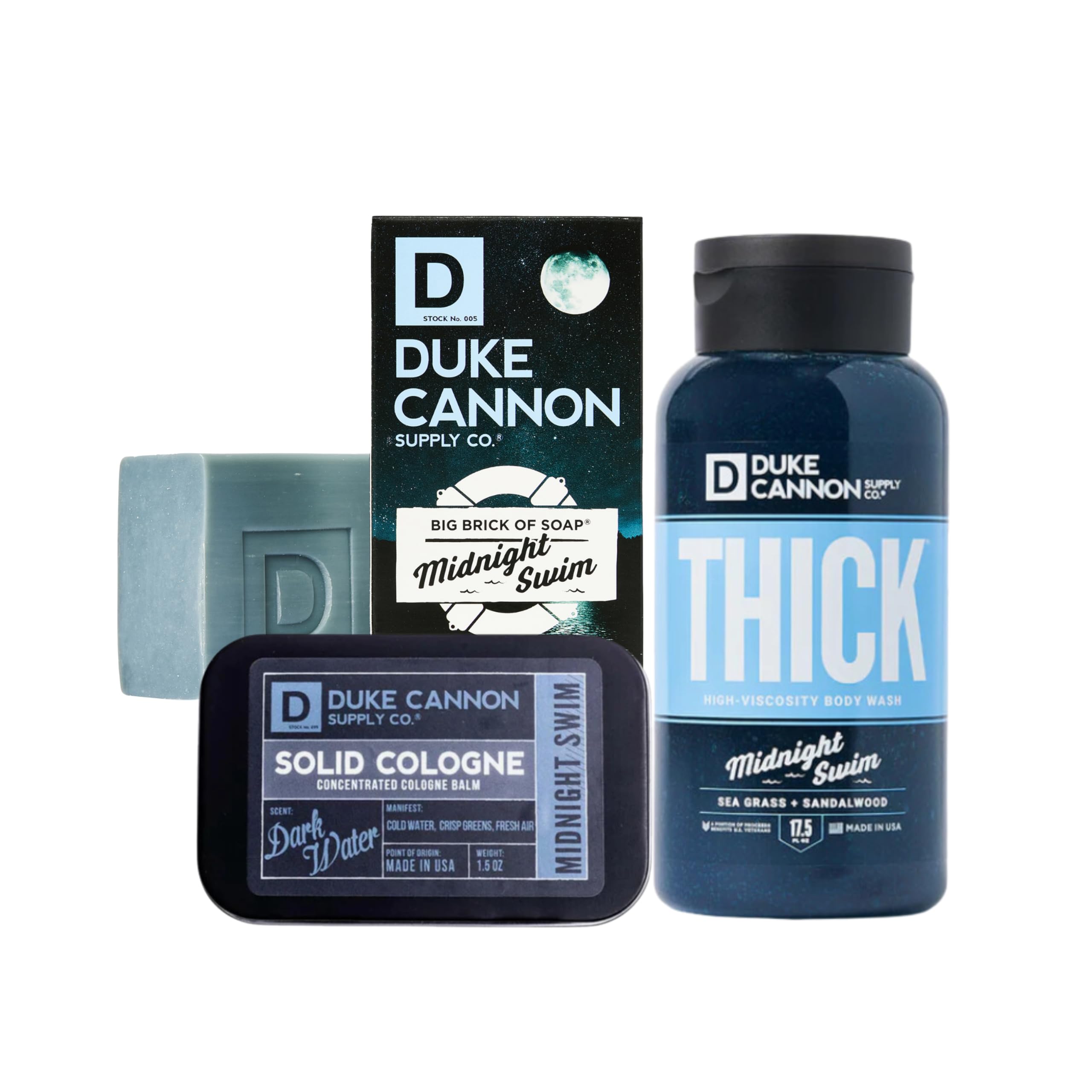 Set Duke Cannon Midnight Swim Bender - Incluye Jabón de 10