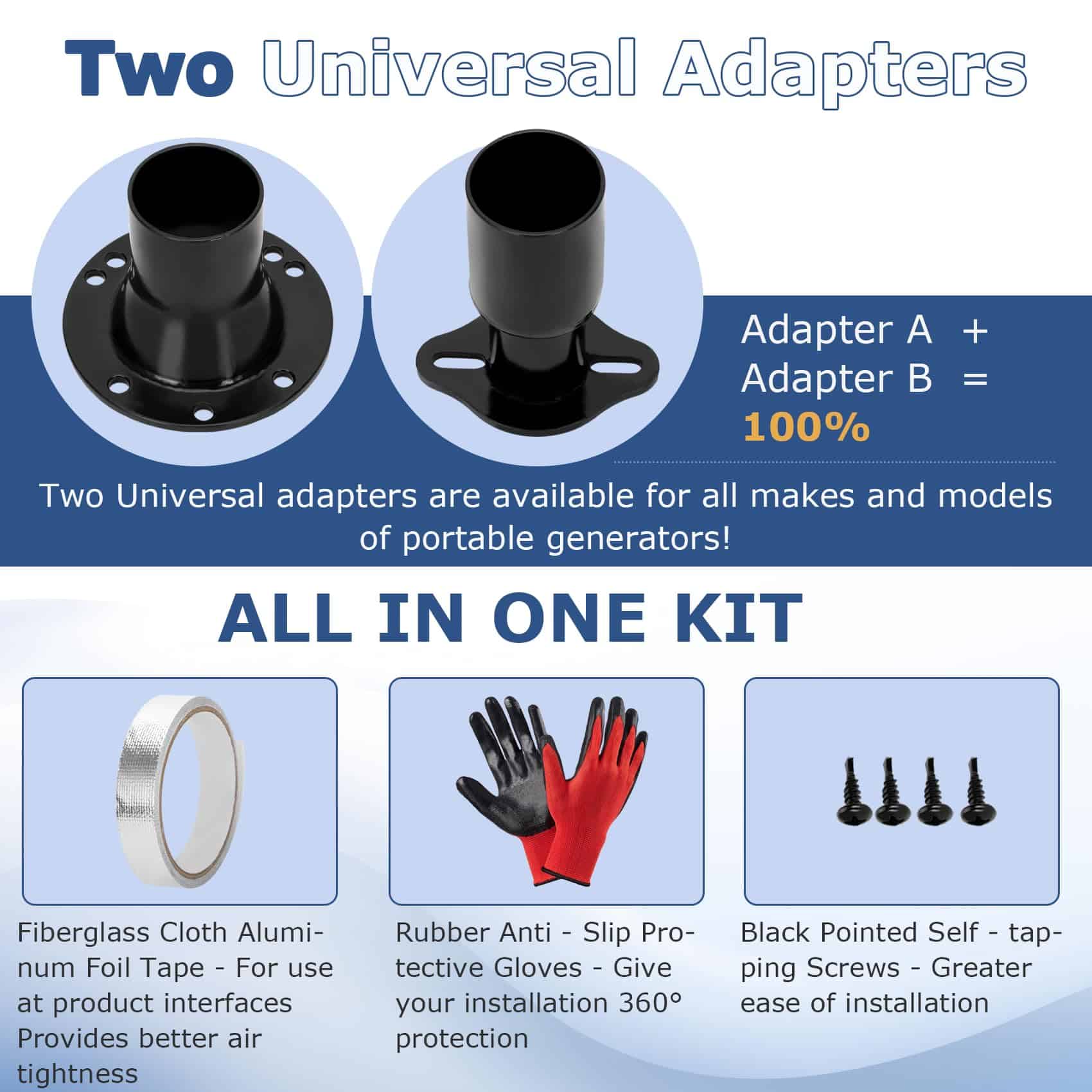 Kit de Extensión de Escape para Generador con Dos - Imagen 4