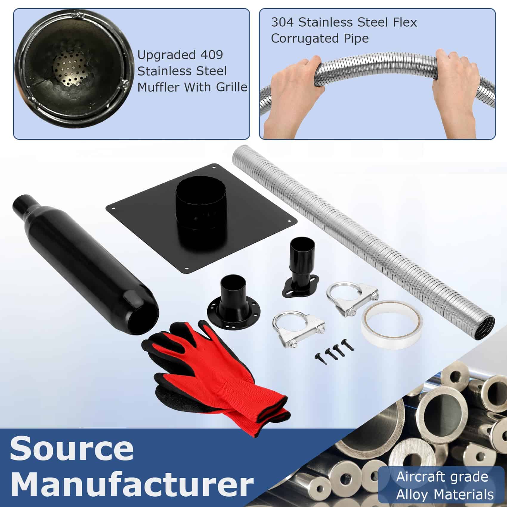 Kit de Extensión de Escape para Generador con Dos - Imagen 5