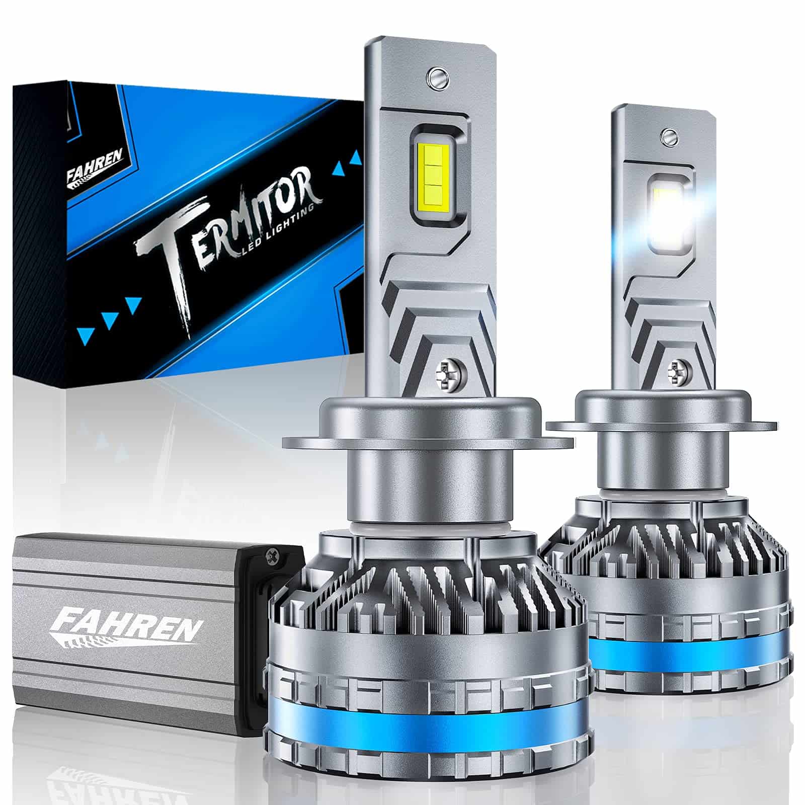 Bombillas de niebla H7 FAHREN mejoradas, 120W 40000LM H7,