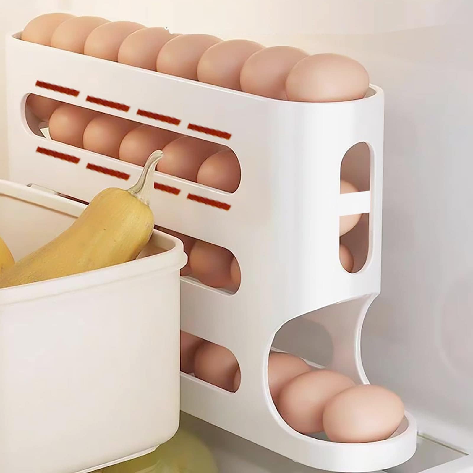 Soporte para huevos de 4 niveles para refrigerador - Imagen 6
