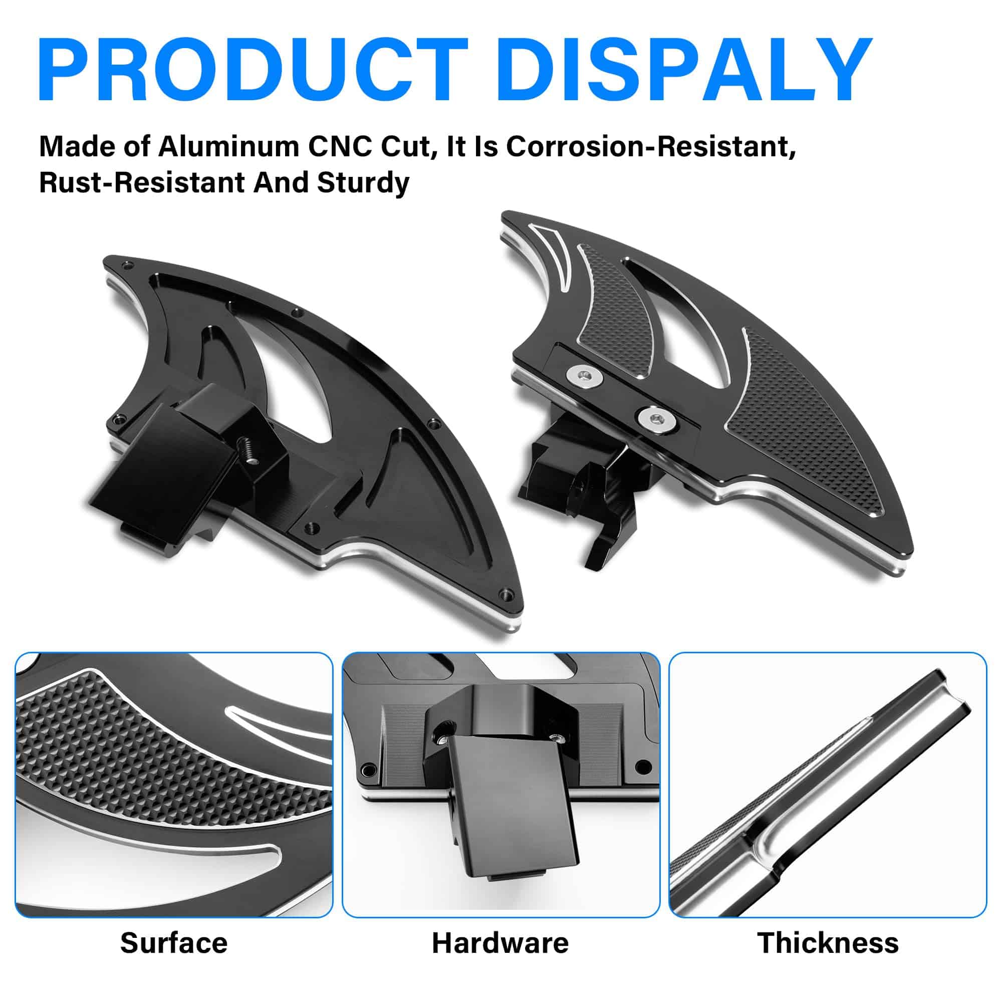 Aluminio Driver Floorboards para Can-Am Ryker Pedal de - Imagen 7