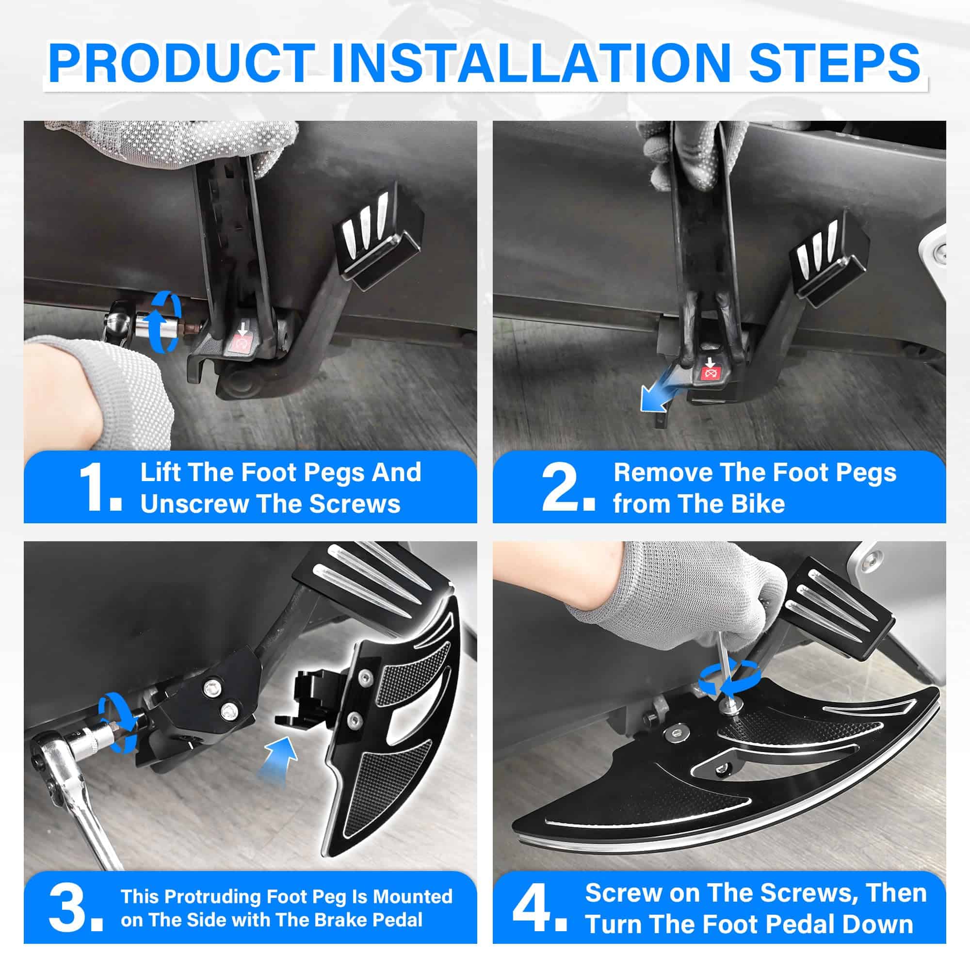 Aluminio Driver Floorboards para Can-Am Ryker Pedal de - Imagen 5