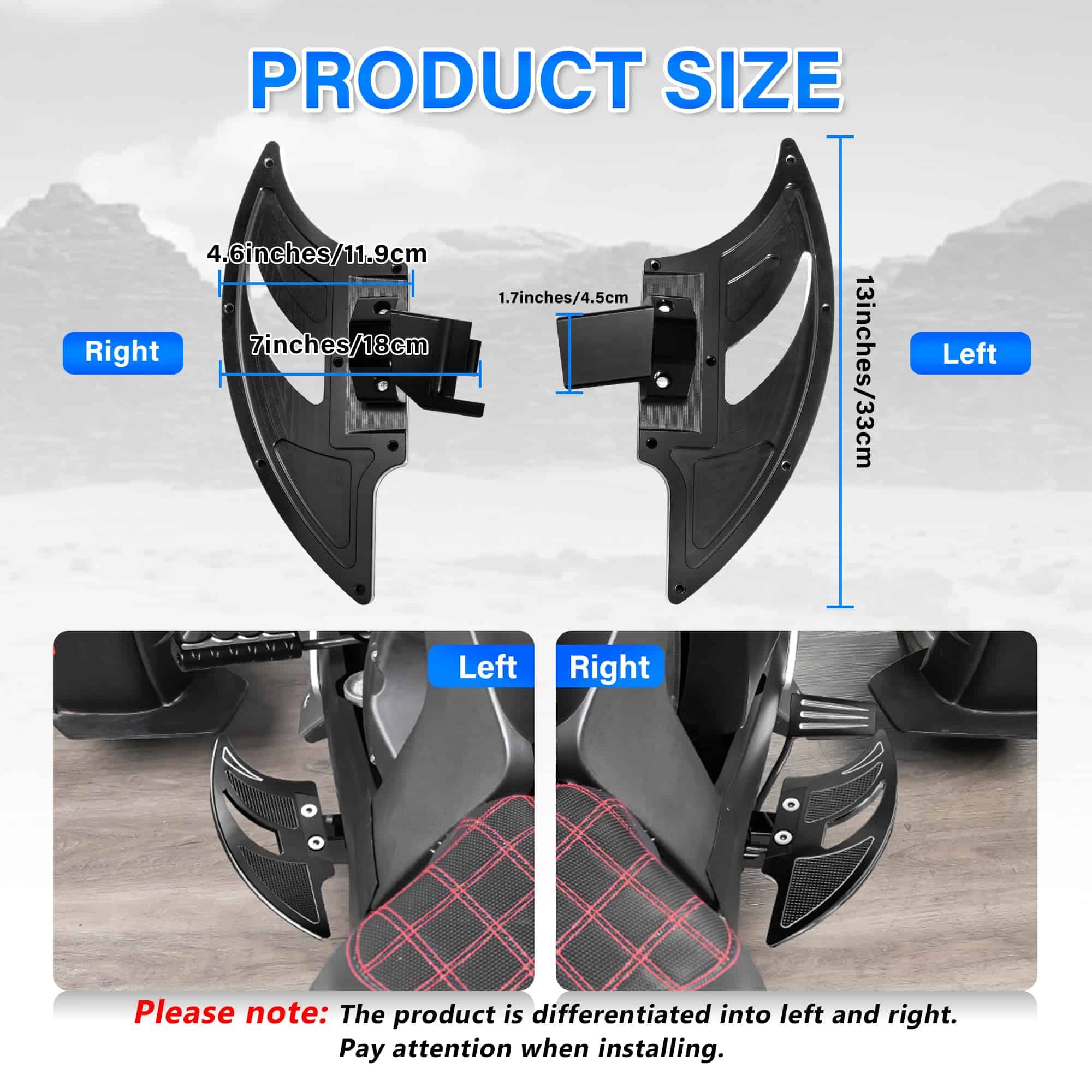 Aluminio Driver Floorboards para Can-Am Ryker Pedal de - Imagen 6