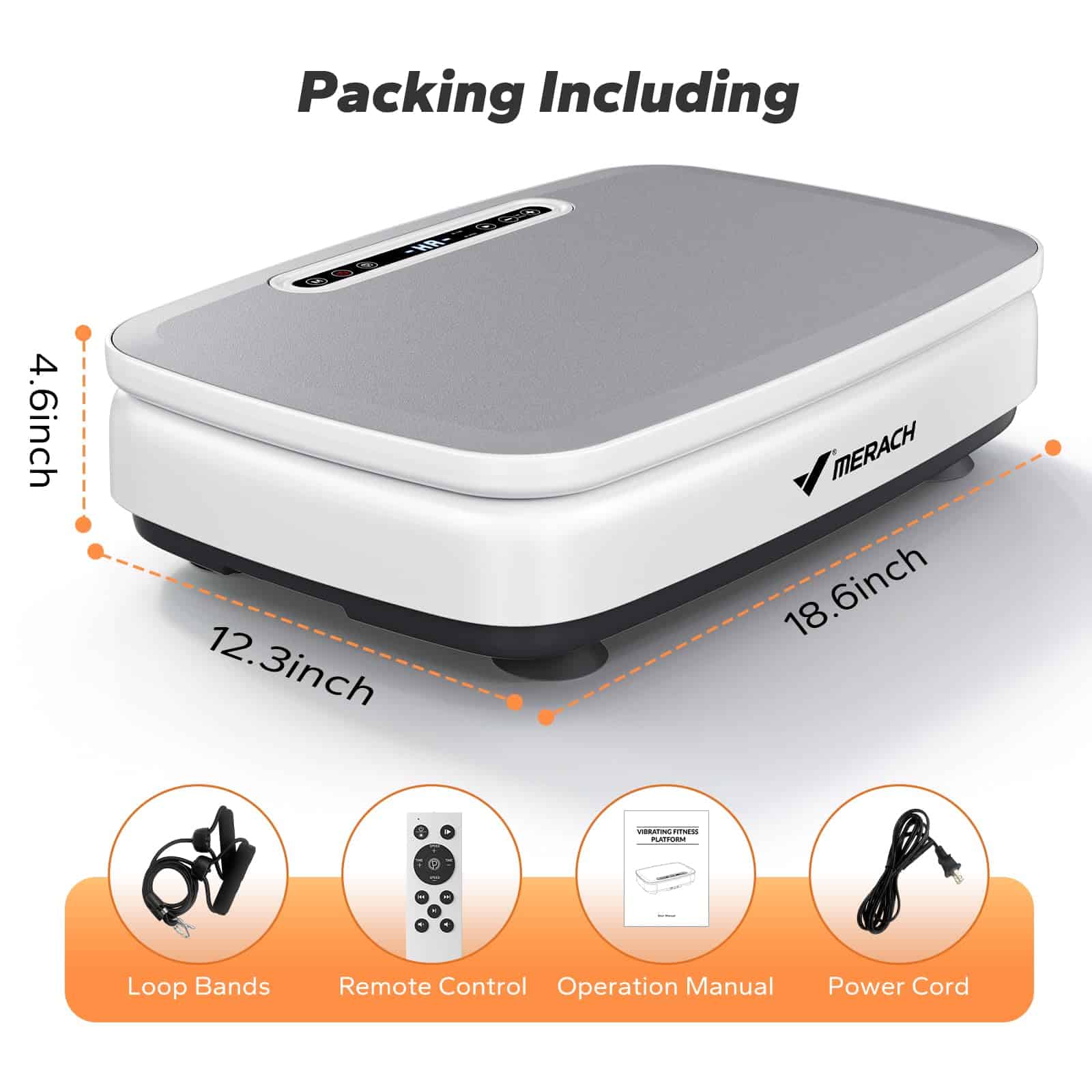 Máquina de Ejercicio de Placa de Vibración -Blanco - Imagen 8