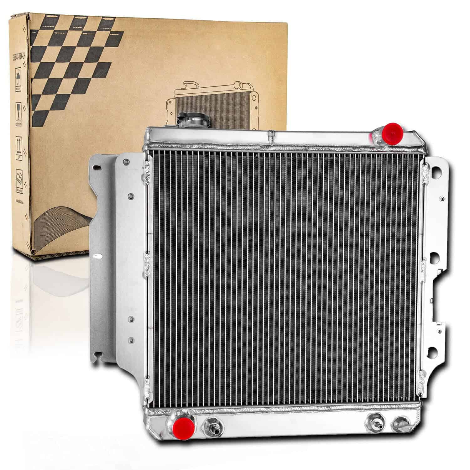 Radiador de aluminio de 3 filas compatible con Jeep