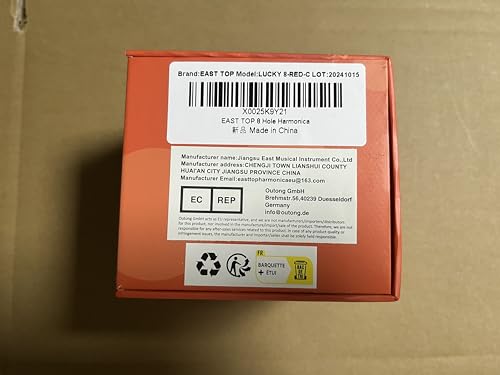 Armonica East top de 8 Agujeros, Armonica de Blues en C, - Imagen 8