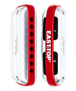 Armonica East top de 8 Agujeros, Armonica de Blues en C,