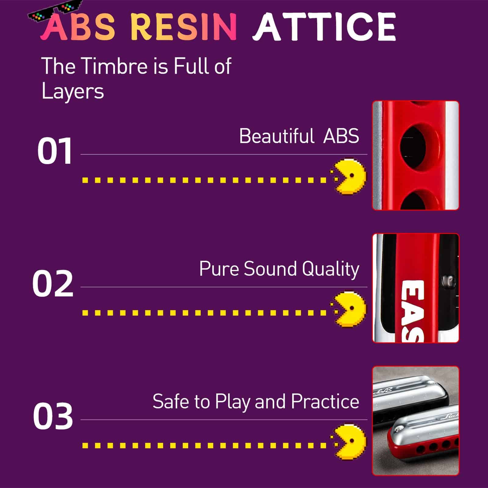Armonica East top de 8 Agujeros, Armonica de Blues en C, - Imagen 5