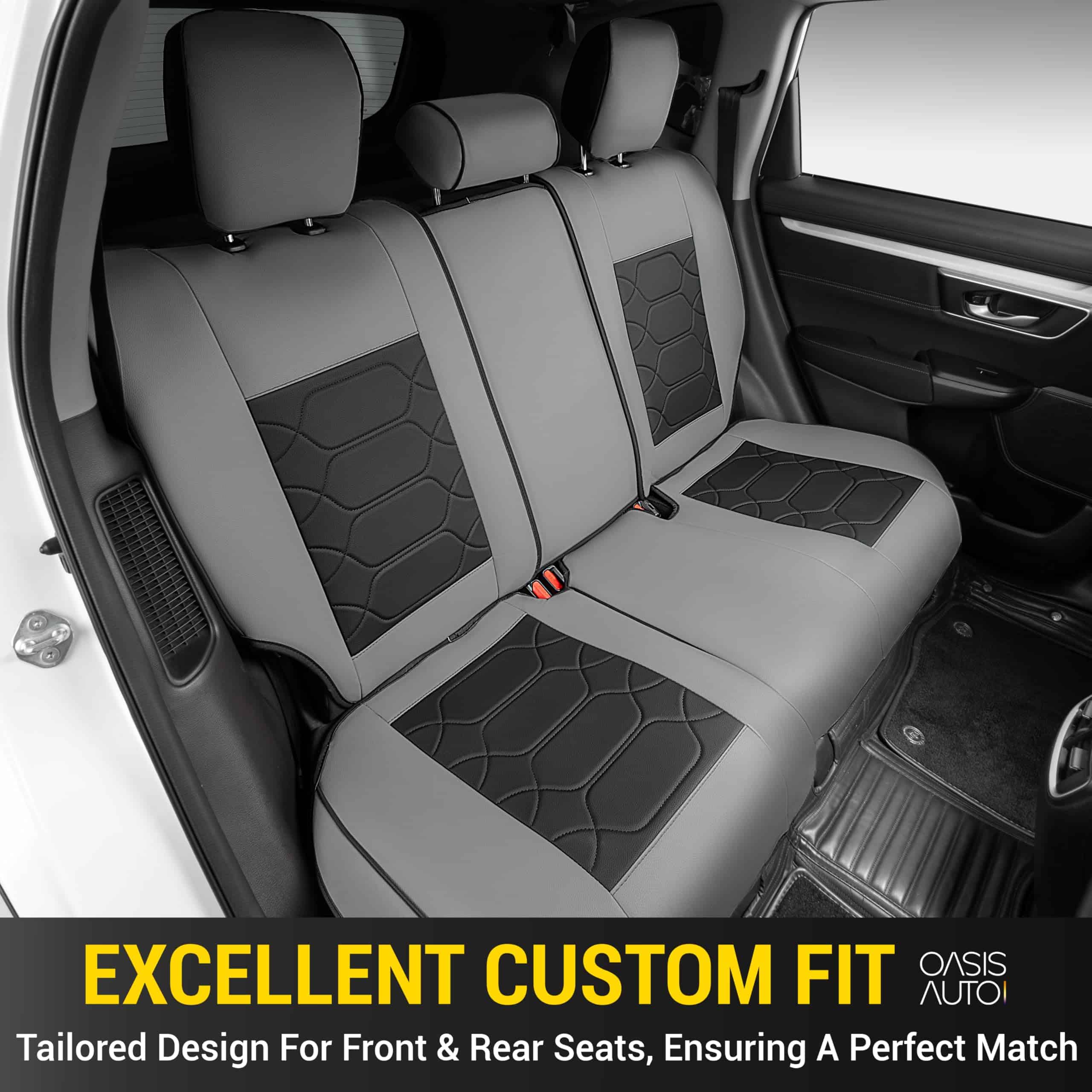 Fundas de Asiento a Medida OASIS AUTO -Negro y Gris - Imagen 4