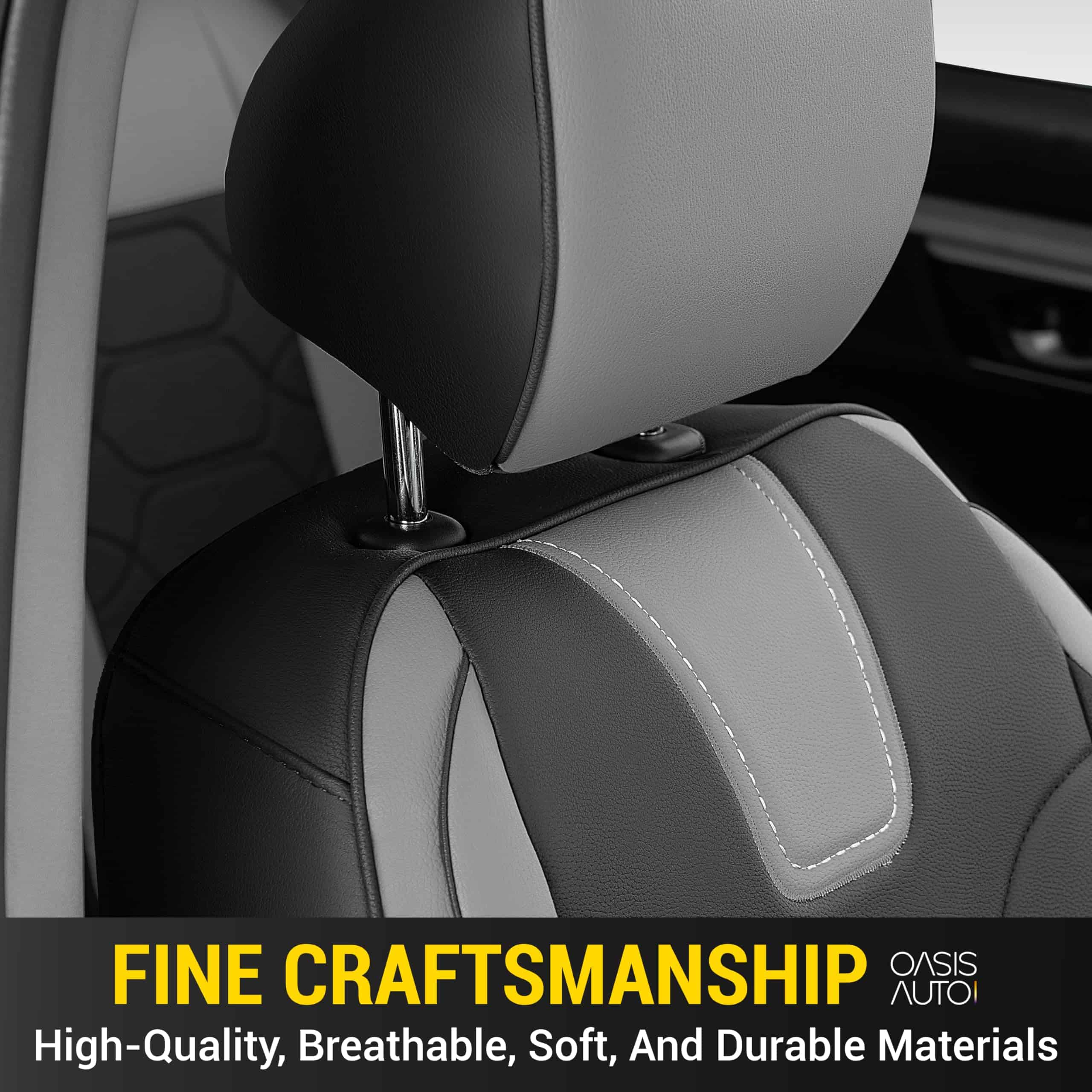 Fundas de Asiento a Medida OASIS AUTO -Negro y Gris - Imagen 6