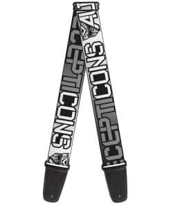 Correa de guitarra Buckle-Down Transformers, -Negro