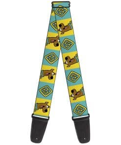 Correa de guitarra Scooby Doo, Pose de Scooby Doo y Placa