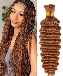 Mechones de Trenza de Cabello Humano Ondulado Profundo en