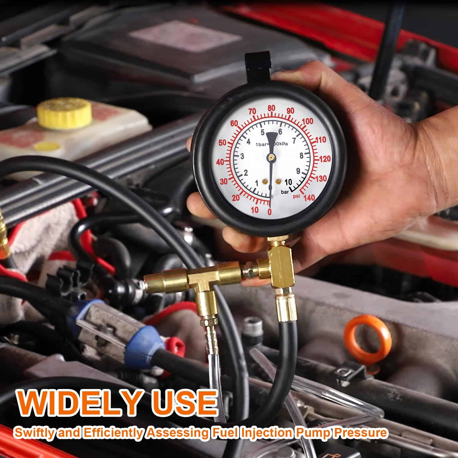 Uprimu 0-140PSI Kit de Prueba de Presión de Bomba de - Imagen 5