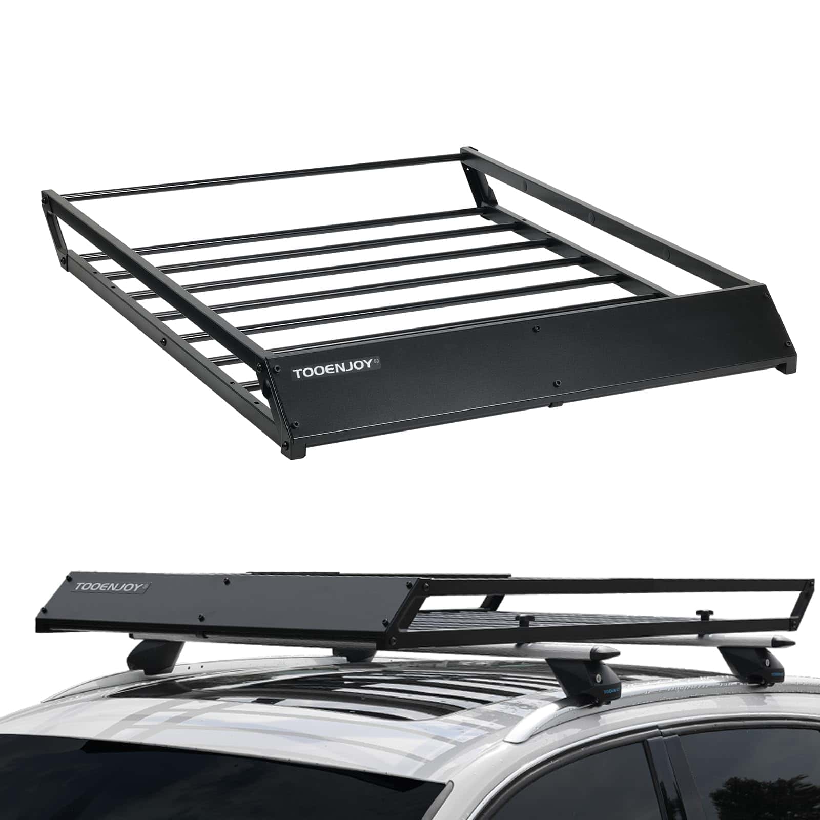 Portaequipajes de techo TooEnjoy 43 x 35 x 4.7 pulgadas,