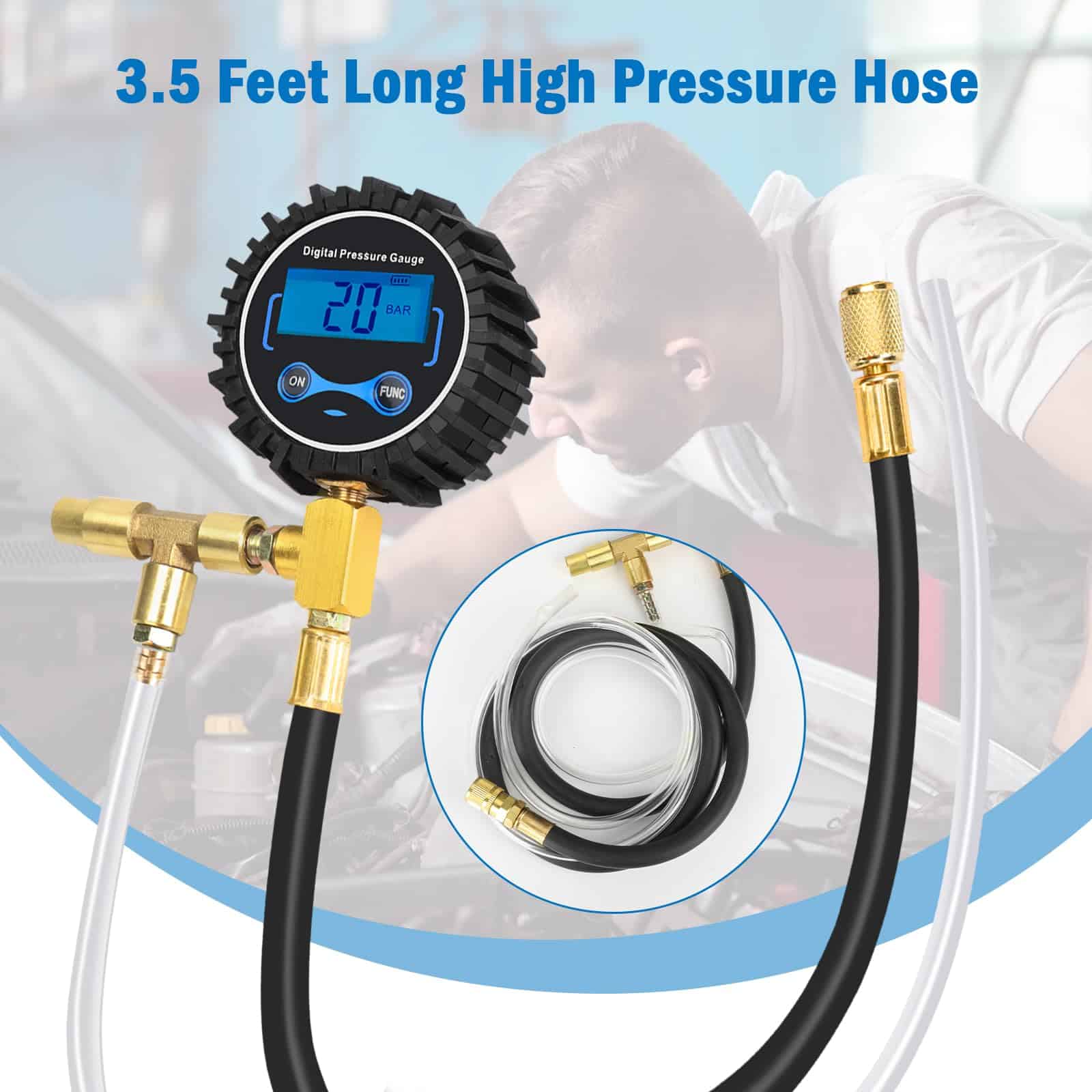 Kit de Prueba de Presión de Inyección de -Negro - Imagen 6