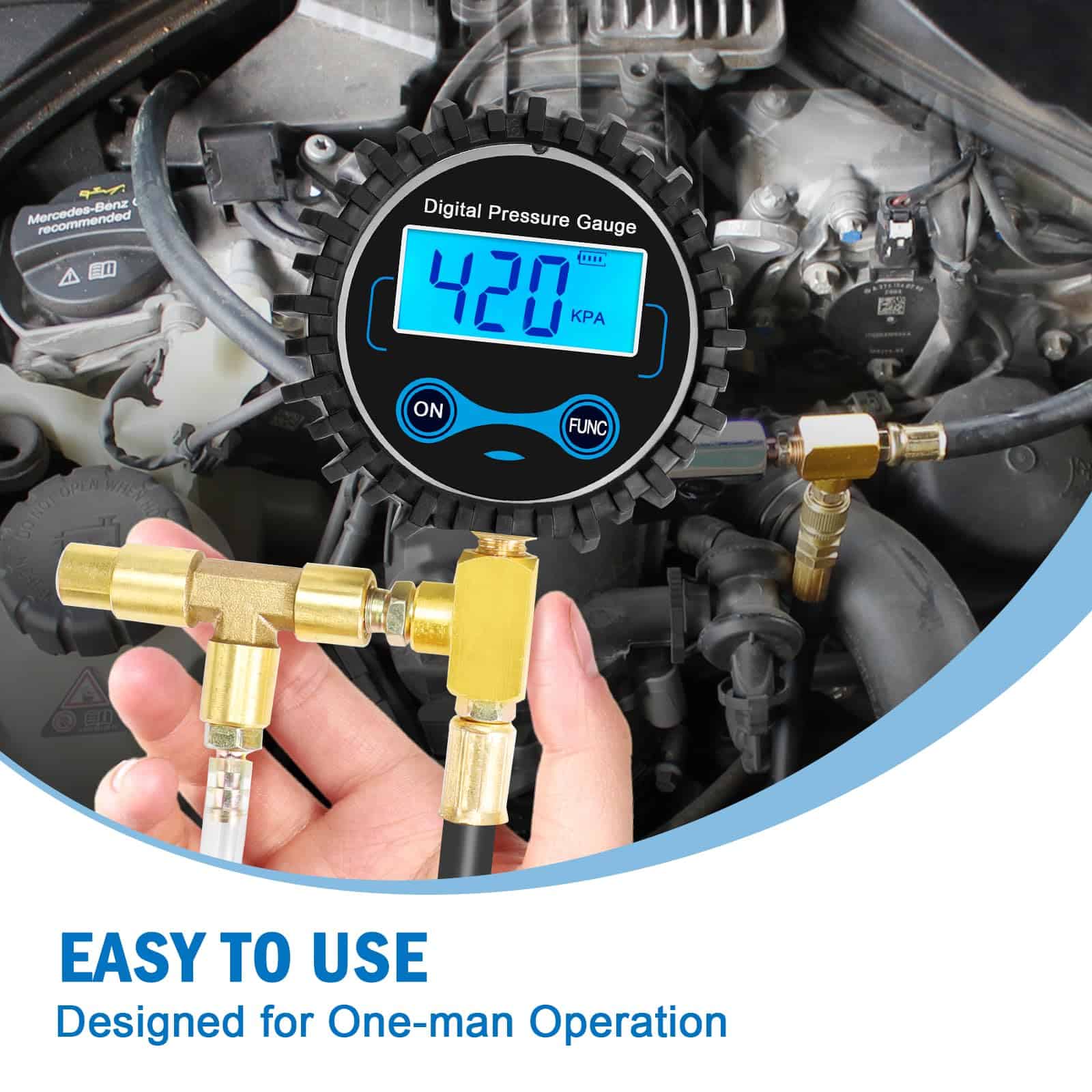 Kit de Prueba de Presión de Inyección de -Negro - Imagen 5