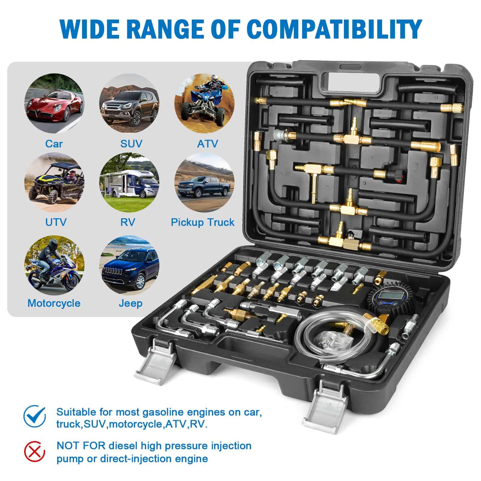 Kit de Prueba de Presión de Inyección de -Negro - Imagen 4