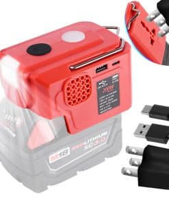 Inversor de Corriente 200W para Milwaukee Inverter DC 18V a