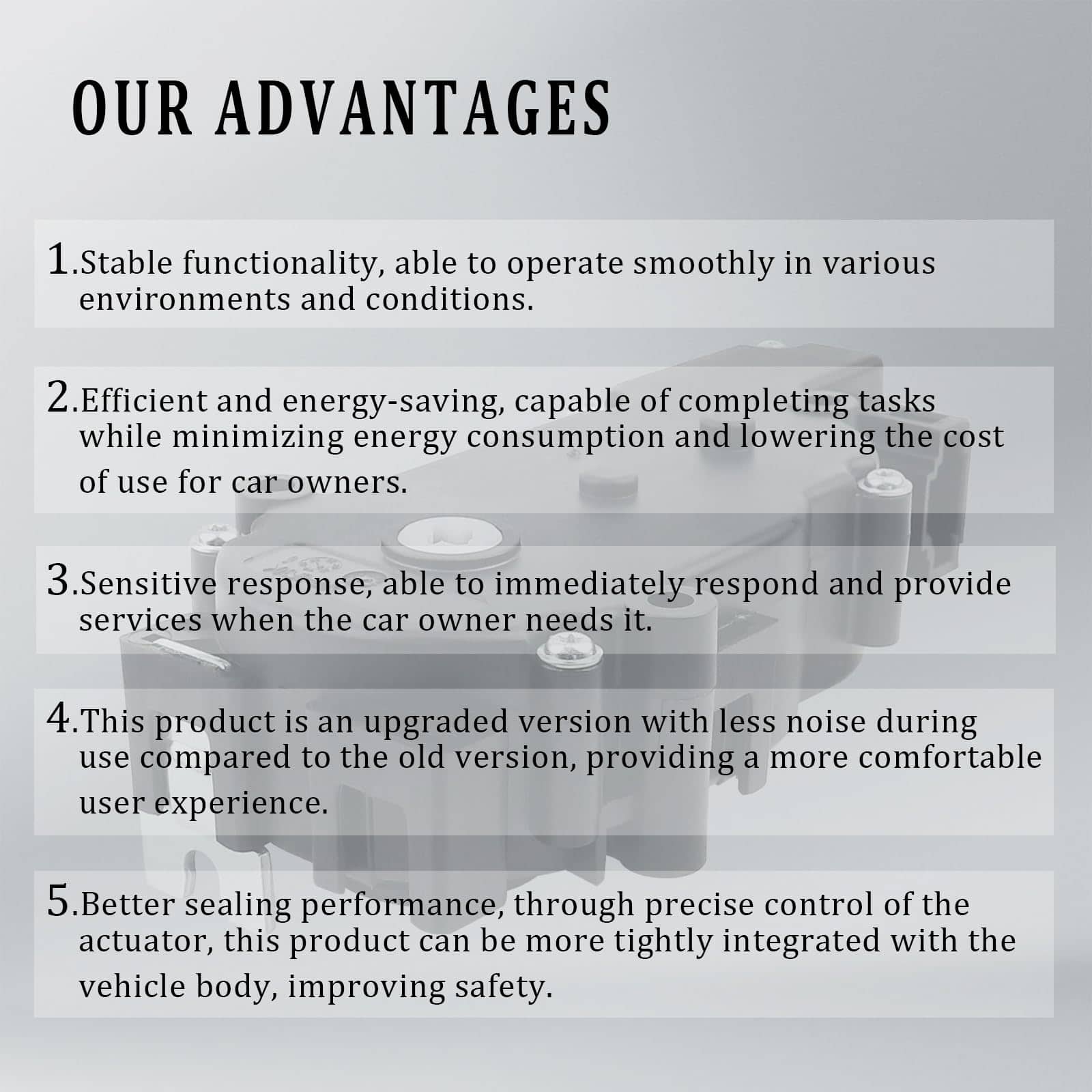 Motor de Bloqueo del Portón Trasero Actuador al Jalar - Imagen 5