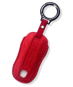 Funda de llave de cuero genuino para Porsche 911 Cayenne