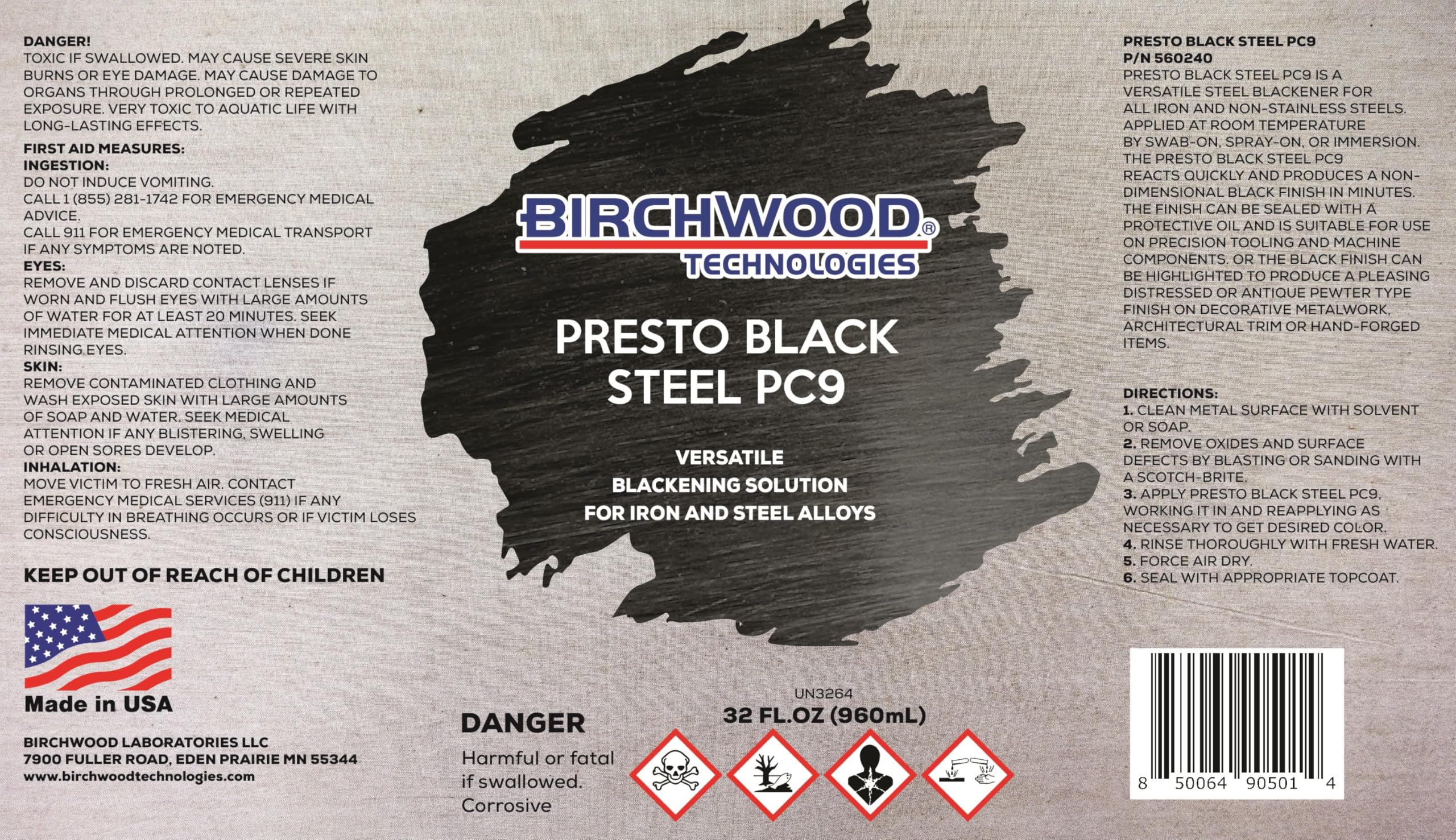 Birchwood Presto Black STEEL PC9 Technologies - solución - Imagen 3