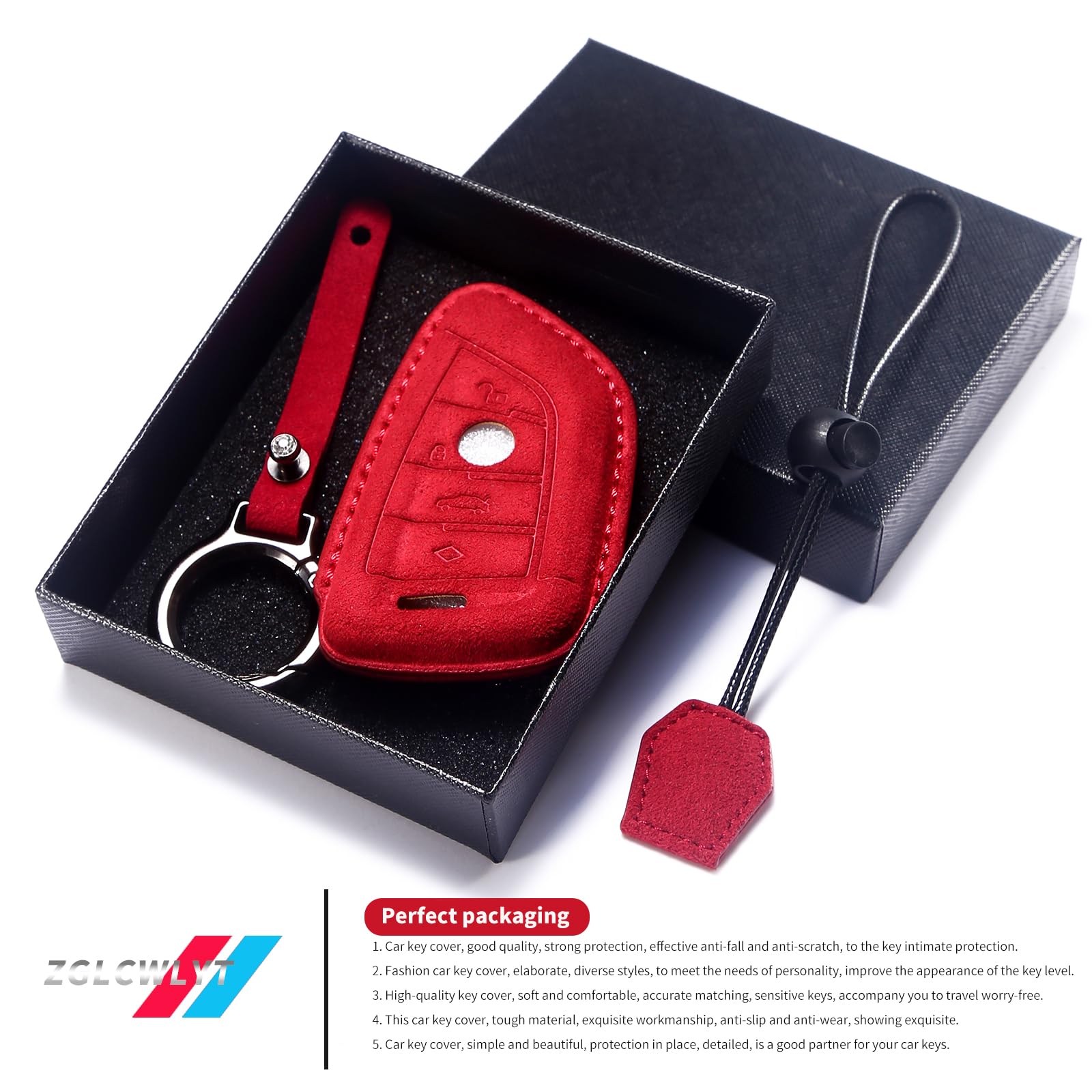 Estuche de Llave de Cuero Genuino para BMW X1 X2 X3 X5 X6 - Imagen 8