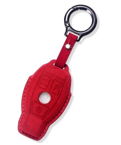 Estuche de llave de cuero genuino para Mercedes Benz,