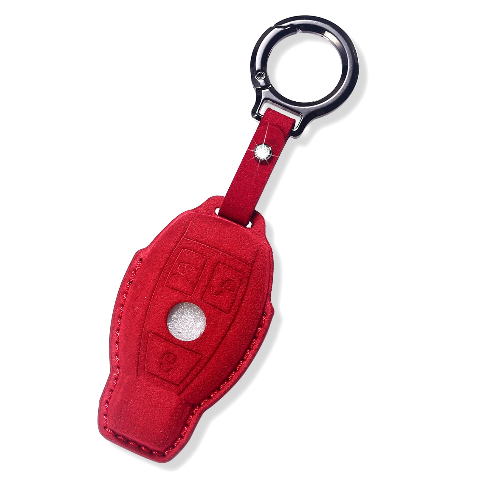 Estuche de llave de cuero genuino para Mercedes Benz,