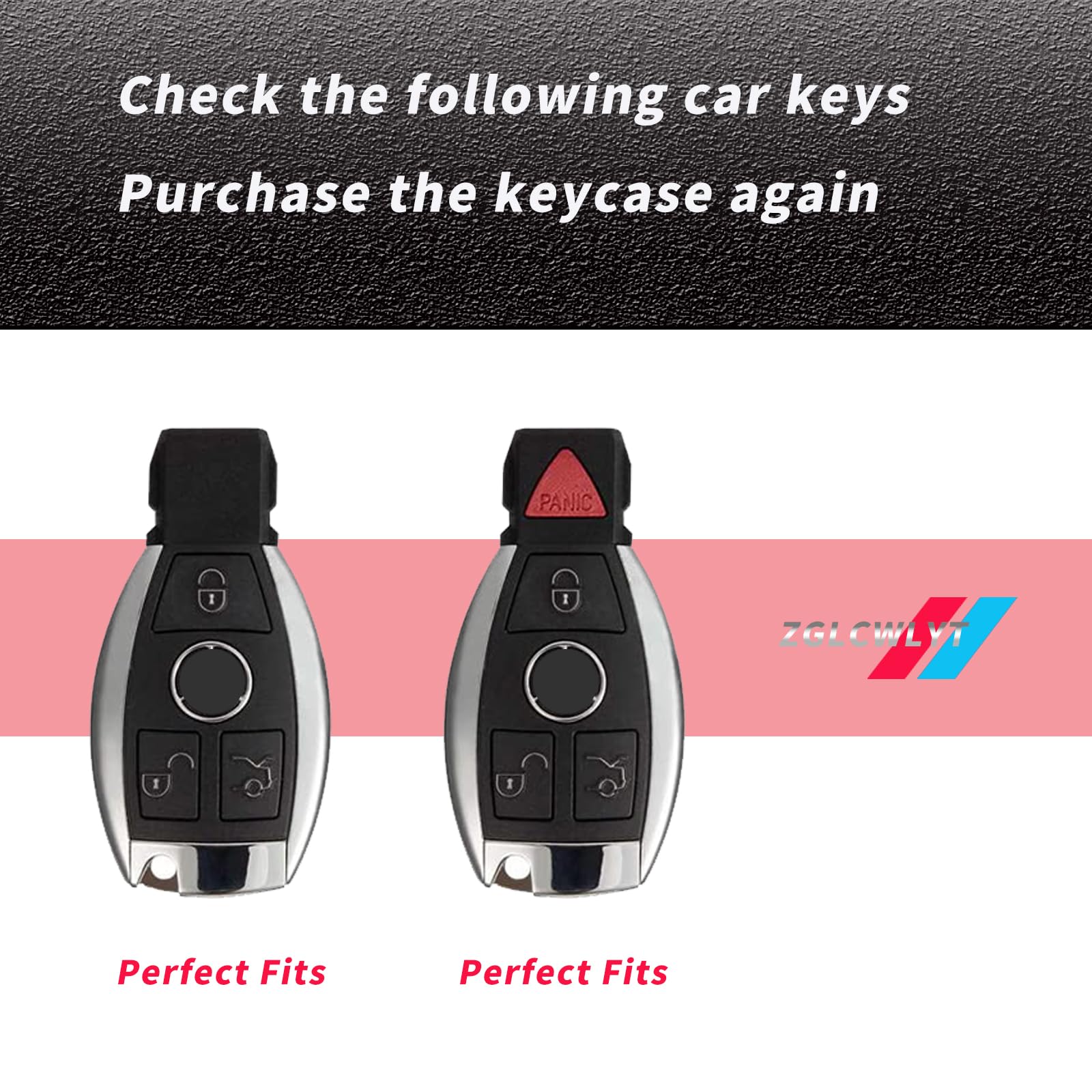 Estuche de llave de cuero genuino para Mercedes Benz, - Imagen 4